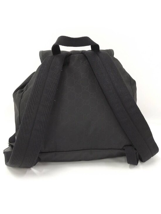 Gucci Backpack Nylon Leather Black main image 6